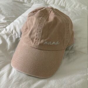 Mama Baseball Cap in Blush